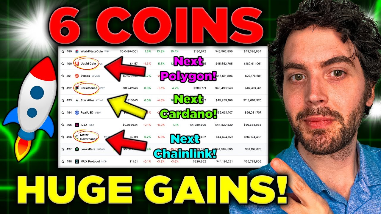 "Like Buying Chainlink at 5¢!" Top 6 UNKNOWN Crypto Coins ready to FLY!