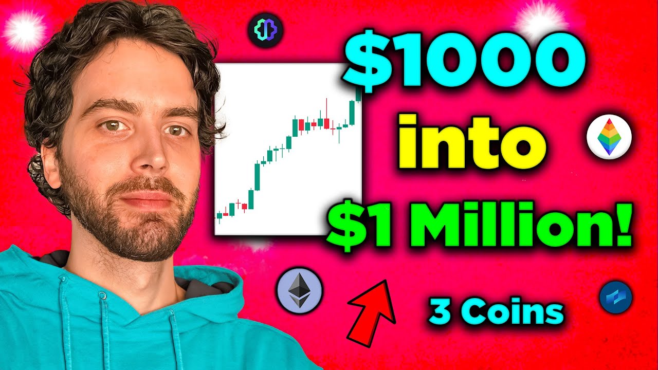 My 'Get Rich' Crypto Strategy: $1,000 to $1M | 3 NEW Altcoins!